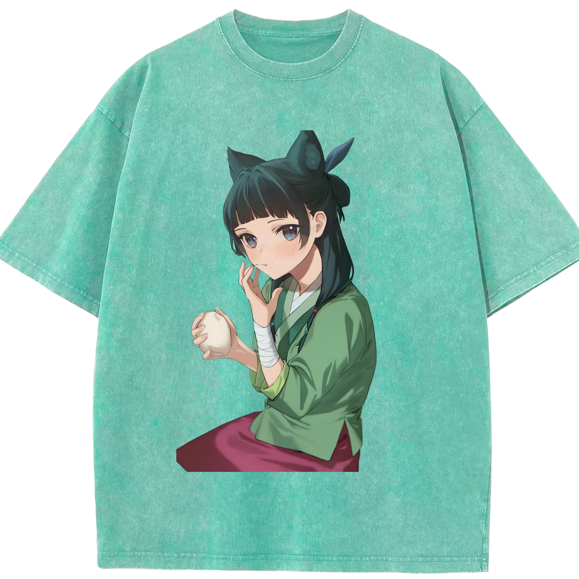 （画像用） 薬屋のひとりごと The Apothecary Diaries 綿100% ヴィンテージ風 半袖Tシャツ（フロントプリント）